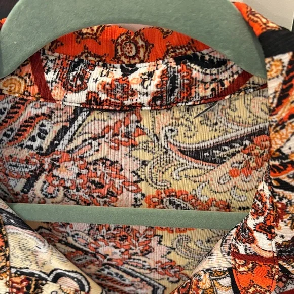 Attitudes by Renee Multicolor Paisley Blouse - Picture 4 of 4